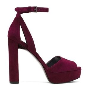 Stuart Weitzman Hijinx Suede Peep-toe Sandals
